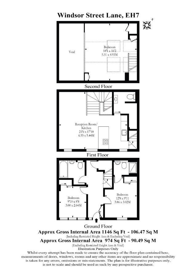 Edinburgh Modern 3-Storey 3-Bedroom City Apartment Eksteriør billede